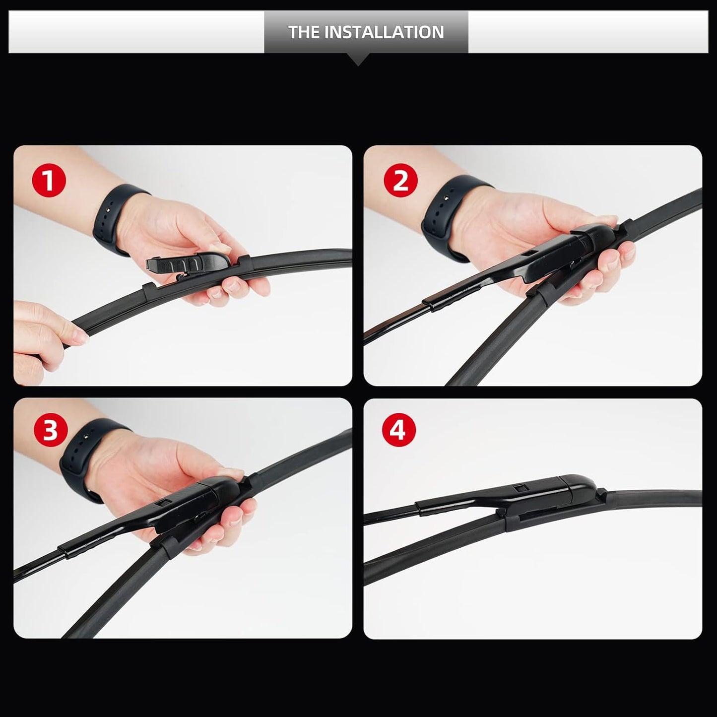 2 Pcs Front Windshield Wiper Blades, Replacement for BMW X4 2019 2020 2021 2022 2023 2024 2025 Car Window Wiper Blades