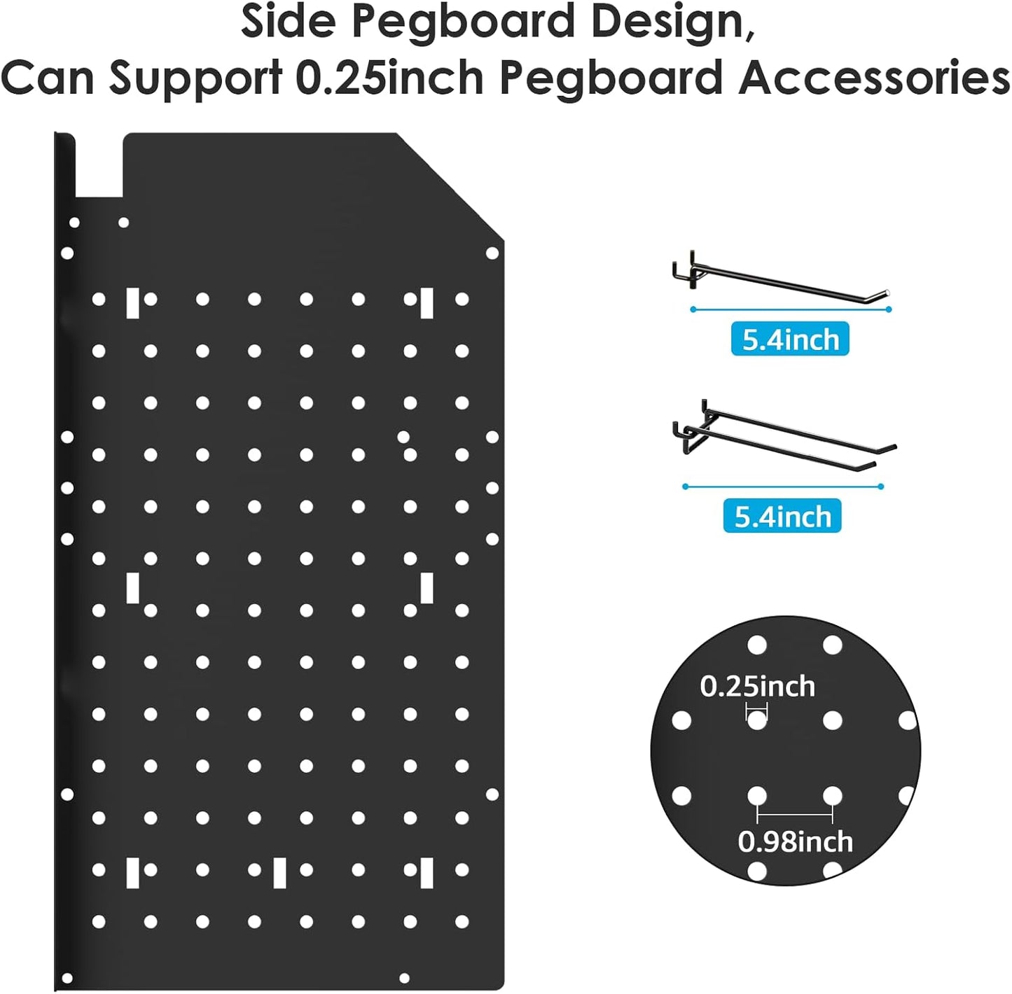 CCCEI Modular Power Tool Organizer with Charging Station. 4 Layer Wall Mount Drills Holder, Tool Battery Charger Organizer. Garage Shop Storage Utility Shelf with 6FT Power Strip, Gift for Men.
