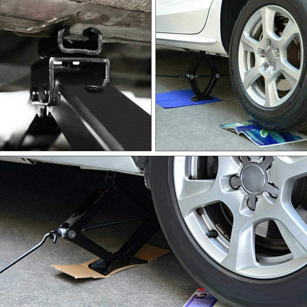 Scissor Screw Jack Lift for Car Van Vehicles 2 Ton 4.2-15 Inch Portable with Handle for Spare Tire Changing Remove