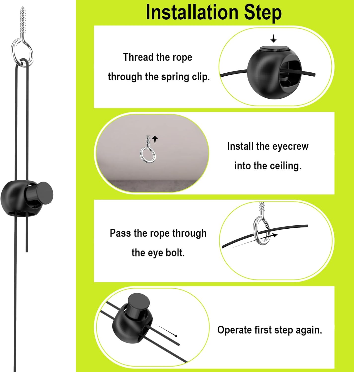 Garage Tennis Ball Parking Aid, Parking Guide System for Garage Accessories, Stop Indicator, Parking Assist Ball, Aid-Parking Kit, Garage Car Stopper, Pack of 2