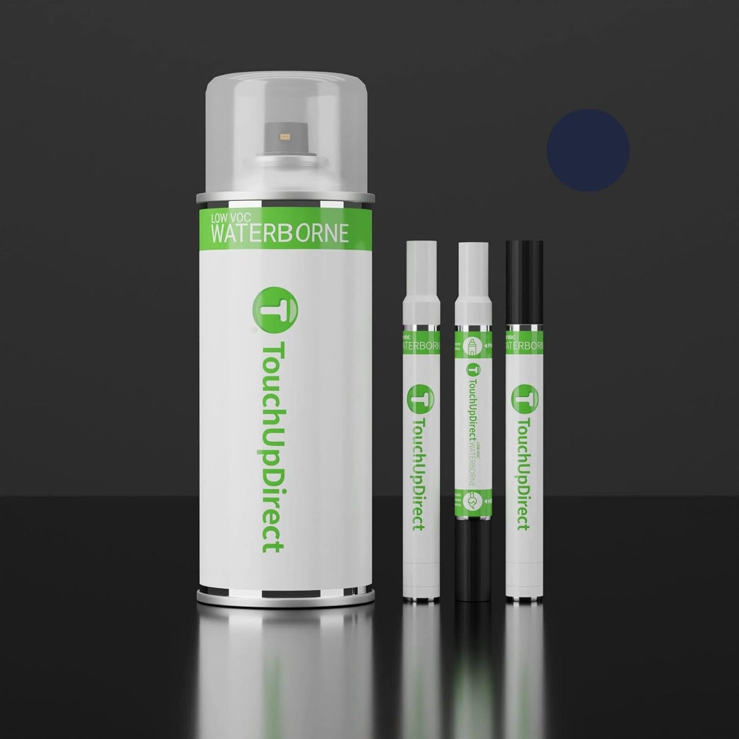 TouchUpDirect 8S6 Dark/Nautical Blue Metallic for Toyota Exact Match Touch Up Paint Combo - Essential Package