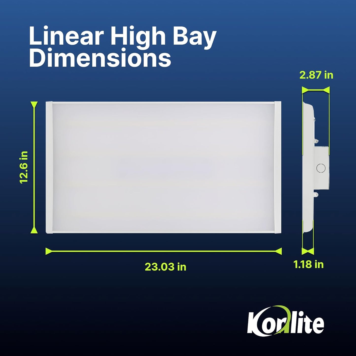 2 FT Linear LED Shop Lights, 105W, 14,170LM Bay Ceiling Shop Light for Commercial & Industrial Use, Non-Maintenance Shop Lights for Workshop, Garage Light, 5000K Daylight, Dimmable 1-10V