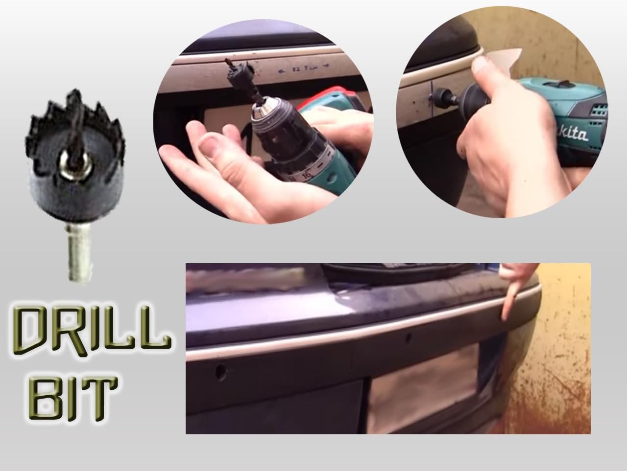 ZONETECh New 4 Parking Sensors LED Display Car Reverse Backup Radar System