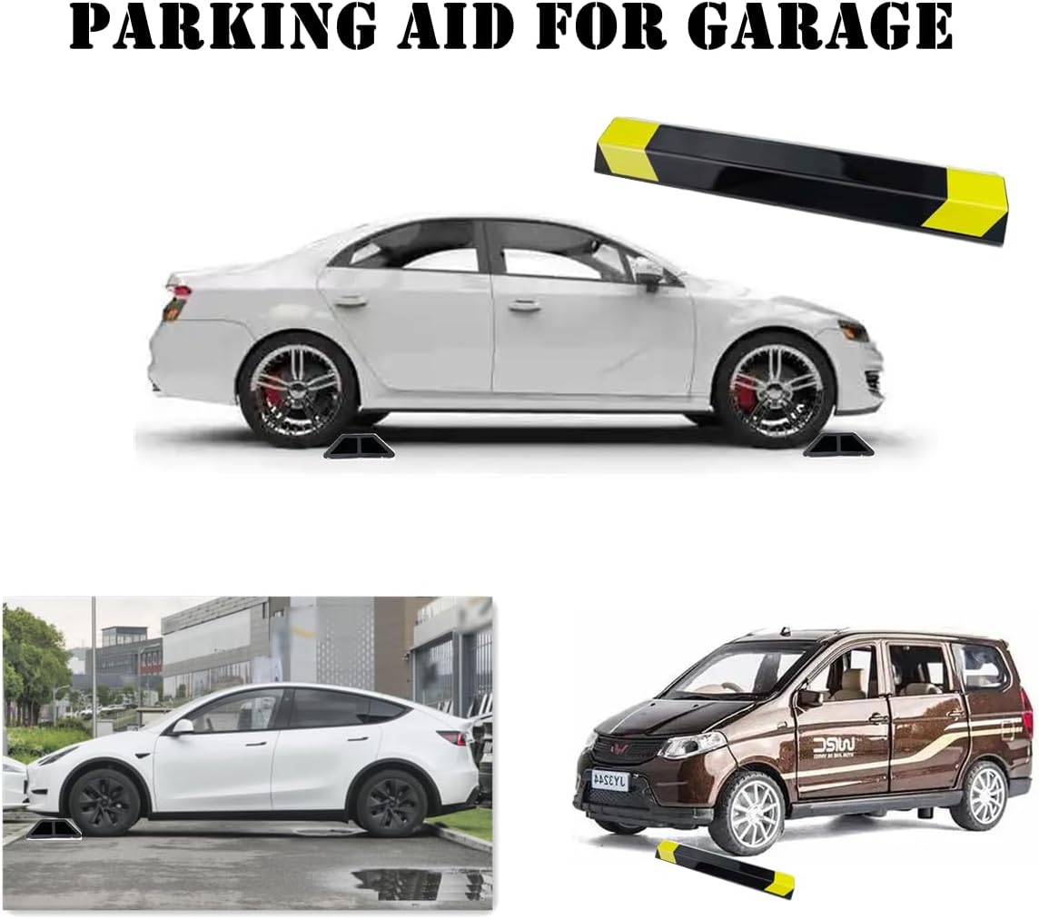 18" Heavy Duty Parking Aid for Garage, Car Parking Stopper for Garage 1 Pack, Parking Aids Protects Car, Parking Stopper Easy to Install (1 Pack 18" L x 1.25H)