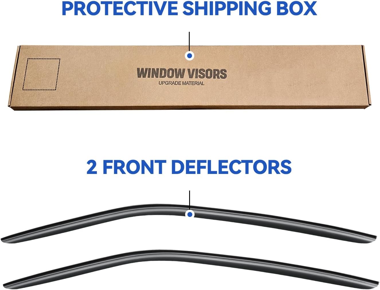 Window Visors Rain Guards Shield for 2010-2024 Chevy Camaro Coupe, Out-Channel Window Vent Wind Deflectors Visors Shades for 10-24 Camaro (Excludes Convertible)