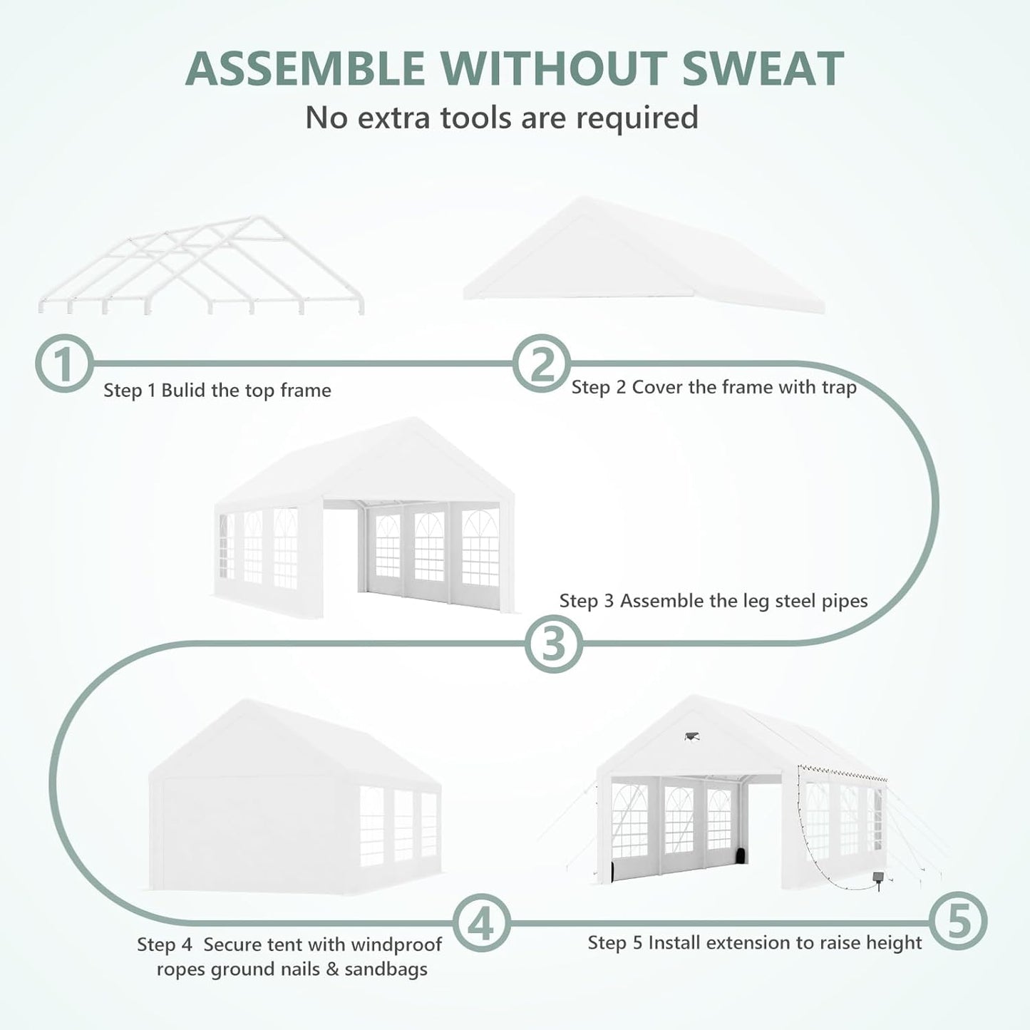 Carports 10X30 Heavy Duty,Car Ports with 180G Removable Side Walls,Carport Canopy,Portable Car Port Garage,Car Shelter All Weather,White
