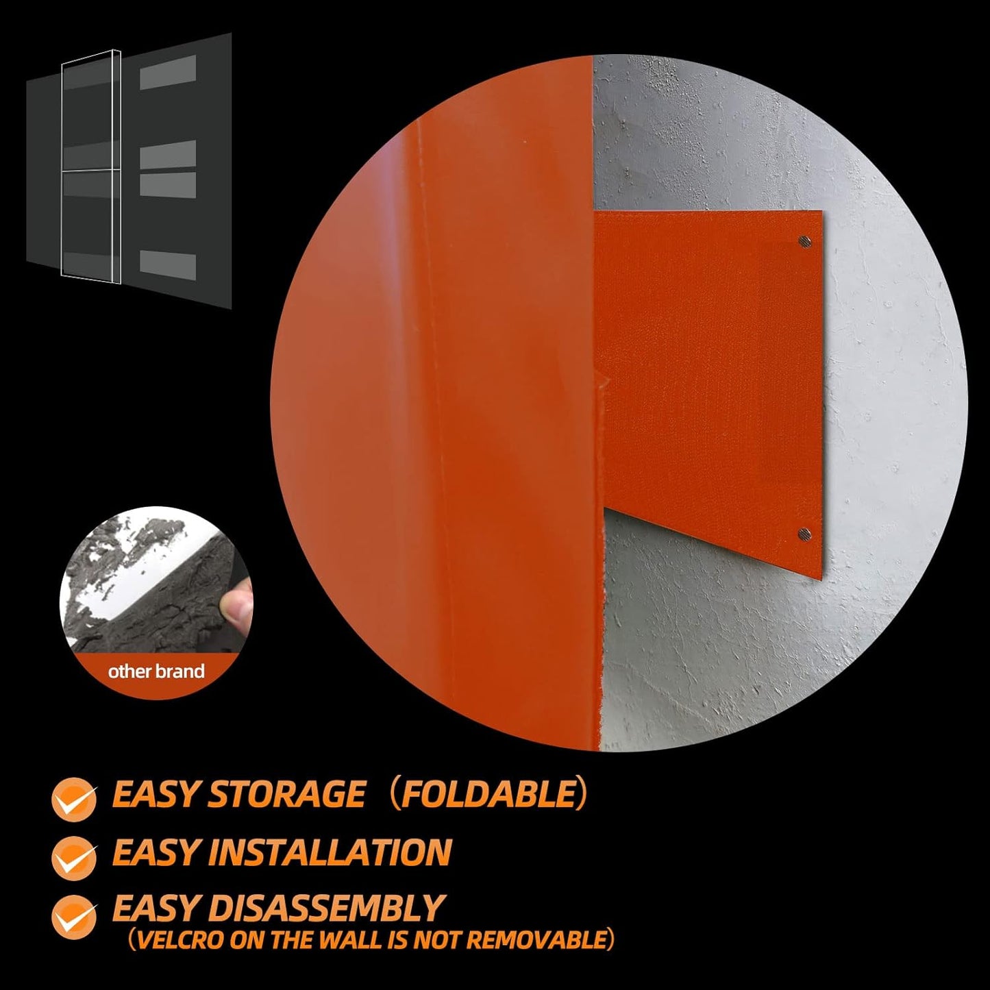 PROGOAL 2"/4" Thick Foam Protection Wall Pad,Gym Basketball-Court Protectors,Durable Waterproof Padding for Wall-Mounted Basketball Hoops(60" L x 20" W)…