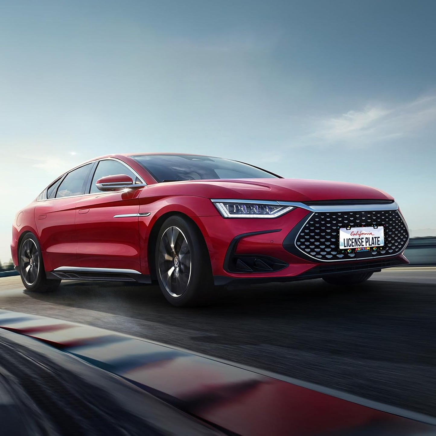 Autism Awareness License Plate Frame License Plate Stainless Steel Parts Colorful License Plate Decorative with Screws Size 12.3" x 6.3" Men Women