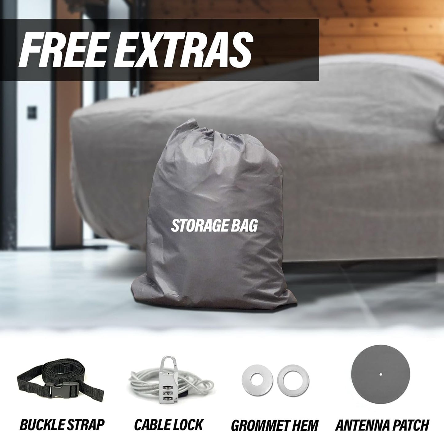 Supreme Full Car Cover - Semi Custom Fit for Trailblazer 2002-2009 SUV 4-Door | All-Weather Protection: Waterproof, Dustproof, Windproof, UV-Resistant | Includes Accessories