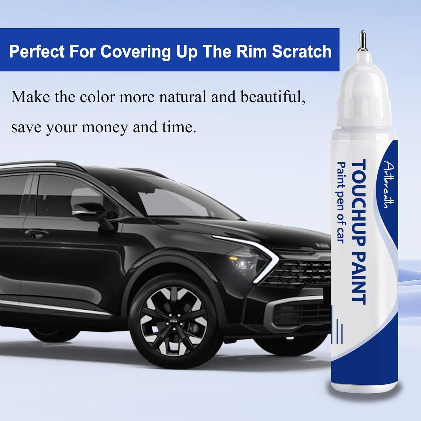 Aurora Black Pearl (ABP) Touch Up Paint for Kia-Exact Match–Chips and Nicks Car Paint Scratch Repair Kit Automotive Paint Pen for Forte/K5/Optima-models/Seltos/Sorento/Telluride