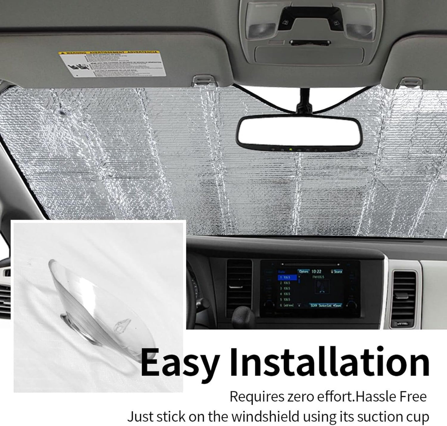 Beautiful Butterfly Car Sun Shade Windshield Sunshade Foldable Front Window Shield Cover for Truck SUV