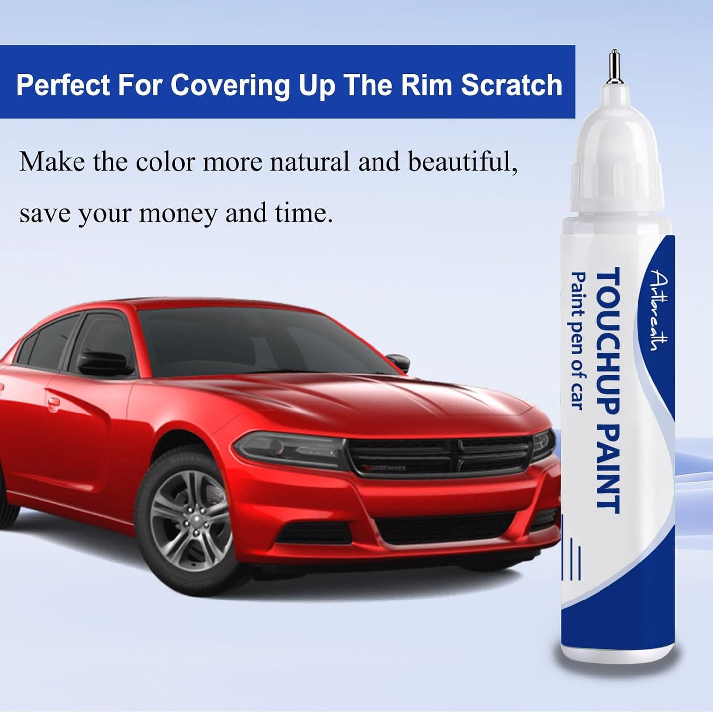Firecracker Red(PRC/MRC) Touch Up Paint for Dodge-Exact Match–Chips and Nicks Car Paint Scratch Repair Kit Automotive Paint Pen for Challenger/Durango/Grand Caravan/Charger/RAM
