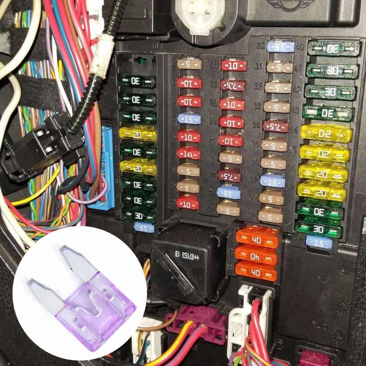 100 Pack Auto Fuses 35 AMP APM/ATM 32V Mini Blade Style Fuses 35A Short Circuit Protection Car Fuse (35 AMP)