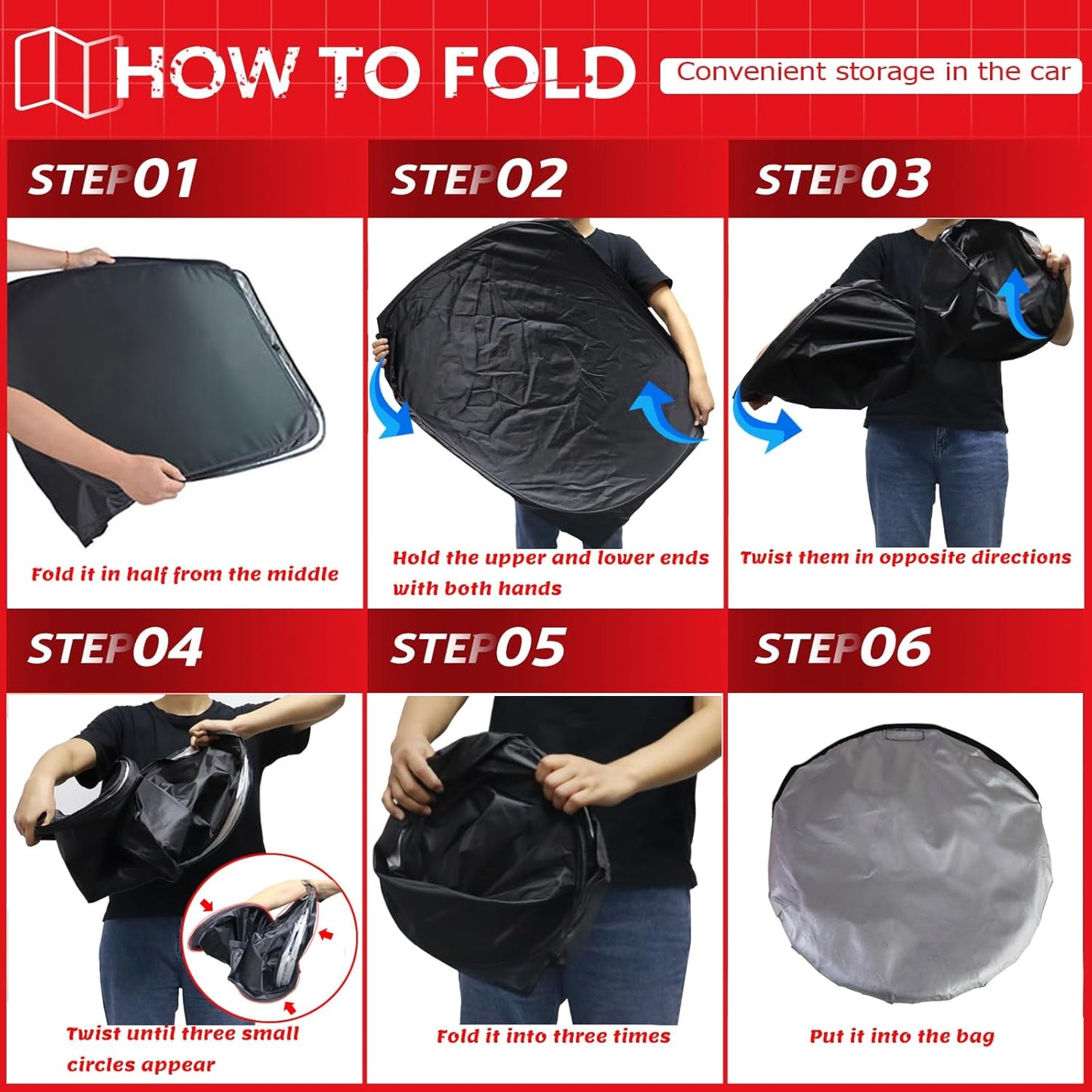 KAYZT Windshield Sun Shade for 2016-2022 Honda HR-V HRV Foldable Sunshade Front Window Custom Fit Car Accessories