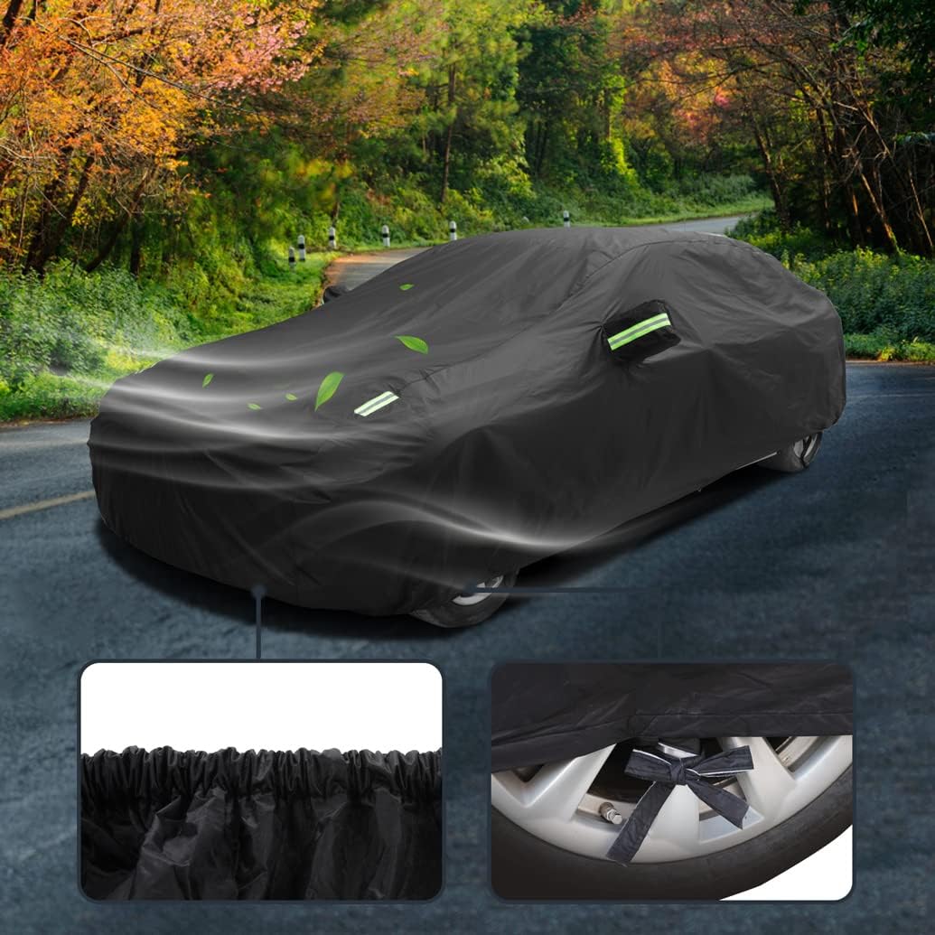 Upgraded Car Cover Compatible with BMW X4(2014-2025) X3(2003-2025) SUV, Waterproof Snow Rain Sun Cover with Cotton Lining, Outdoor Indoor All Weather Car Cover Car Protection for X3 X4 X3M X4M