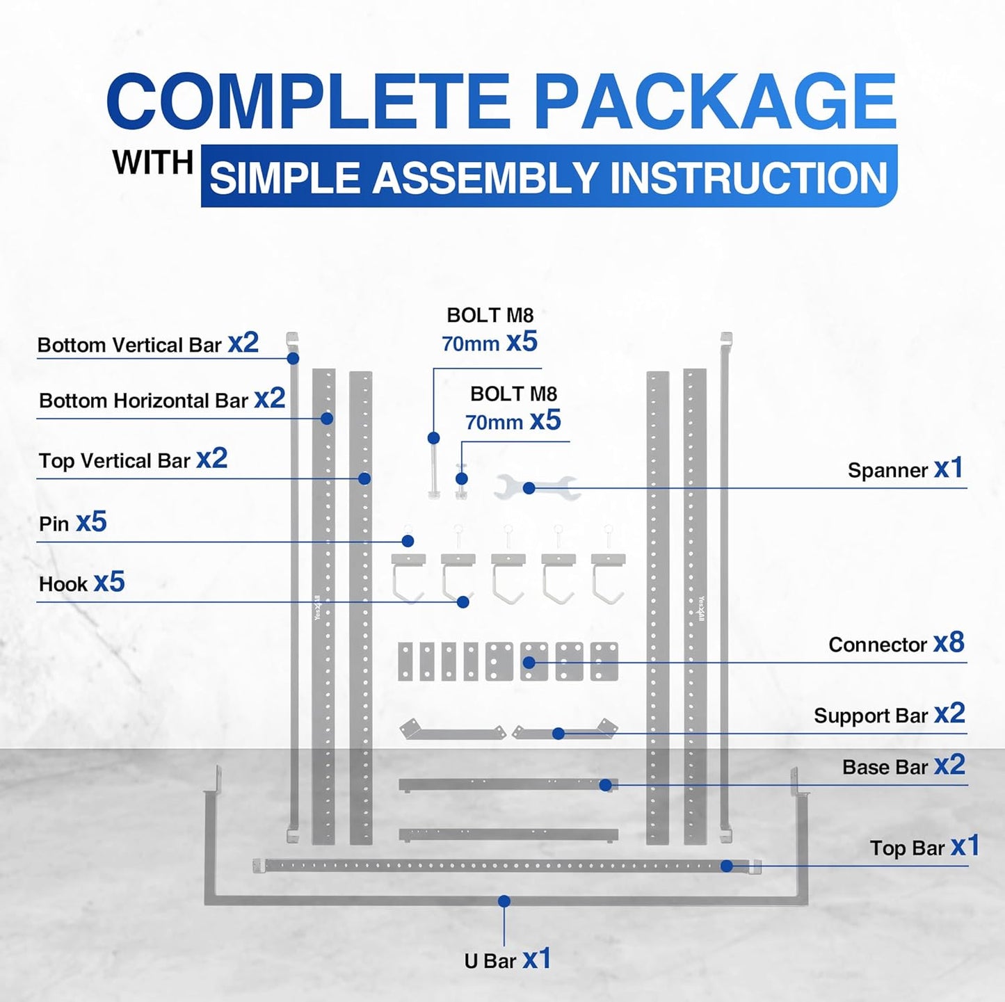 Yes4All Freestanding Bike Storage Rack, 300 Lbs 5 Levels Sturdy Steel Vertical Bike Rack, Bike Racks for Home and Garage Organizer, Indoor/Outdoor Bike Storage Rack