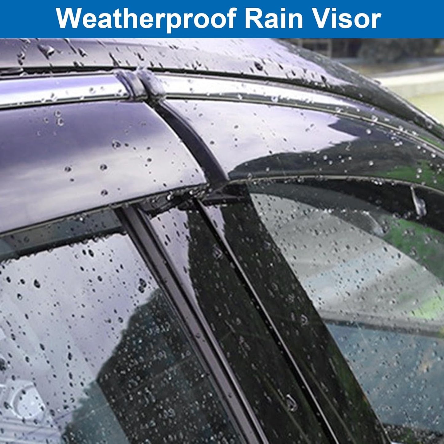 Window Guards Compatible with 2018-2024 Chevy Equinox Car Window Rain Guard