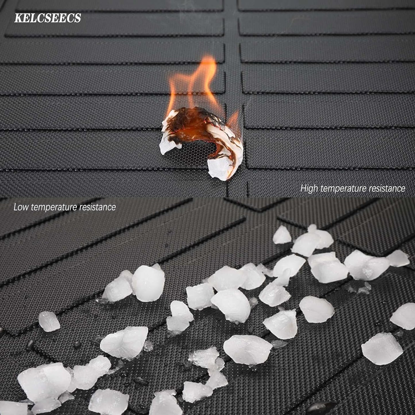 KELCSEECS Floor Mats & Cargo Liner(in Upper Position) for 2017 2018 2019 2020 2021 2022 Honda CRV(Not for Hybrid) Car Mats Automotive Cargo Mat Trunk Mat CR-V All Weather Floor Mats Trunk Liner