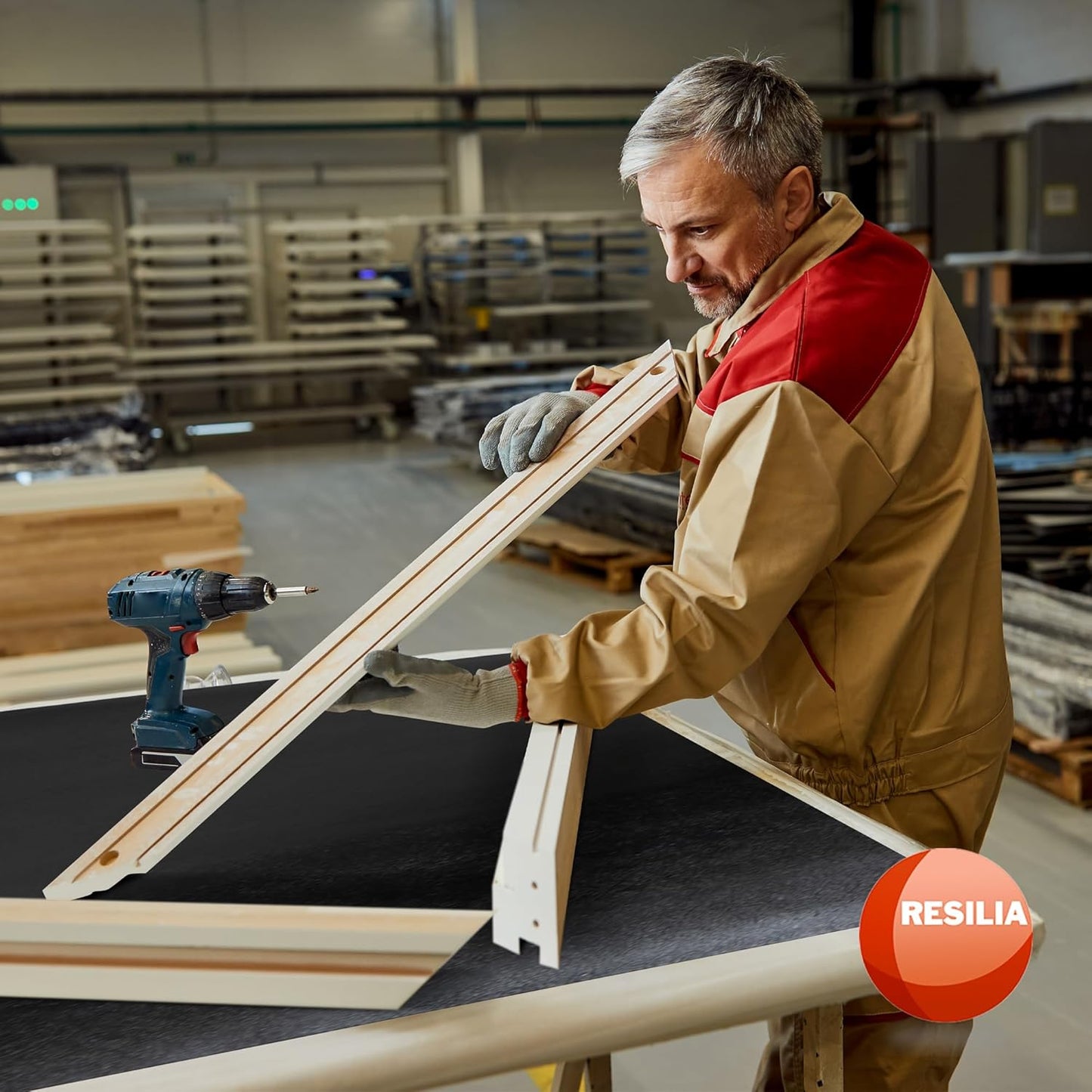 RESILIA Work Bench Mat - 36" X 96", Scratch-Resistant PVC Mats - Protect Your Workbench, Table, or Tool Station from Painting, Woodworking, Crafting, Building, & More, Black, Made in The USA