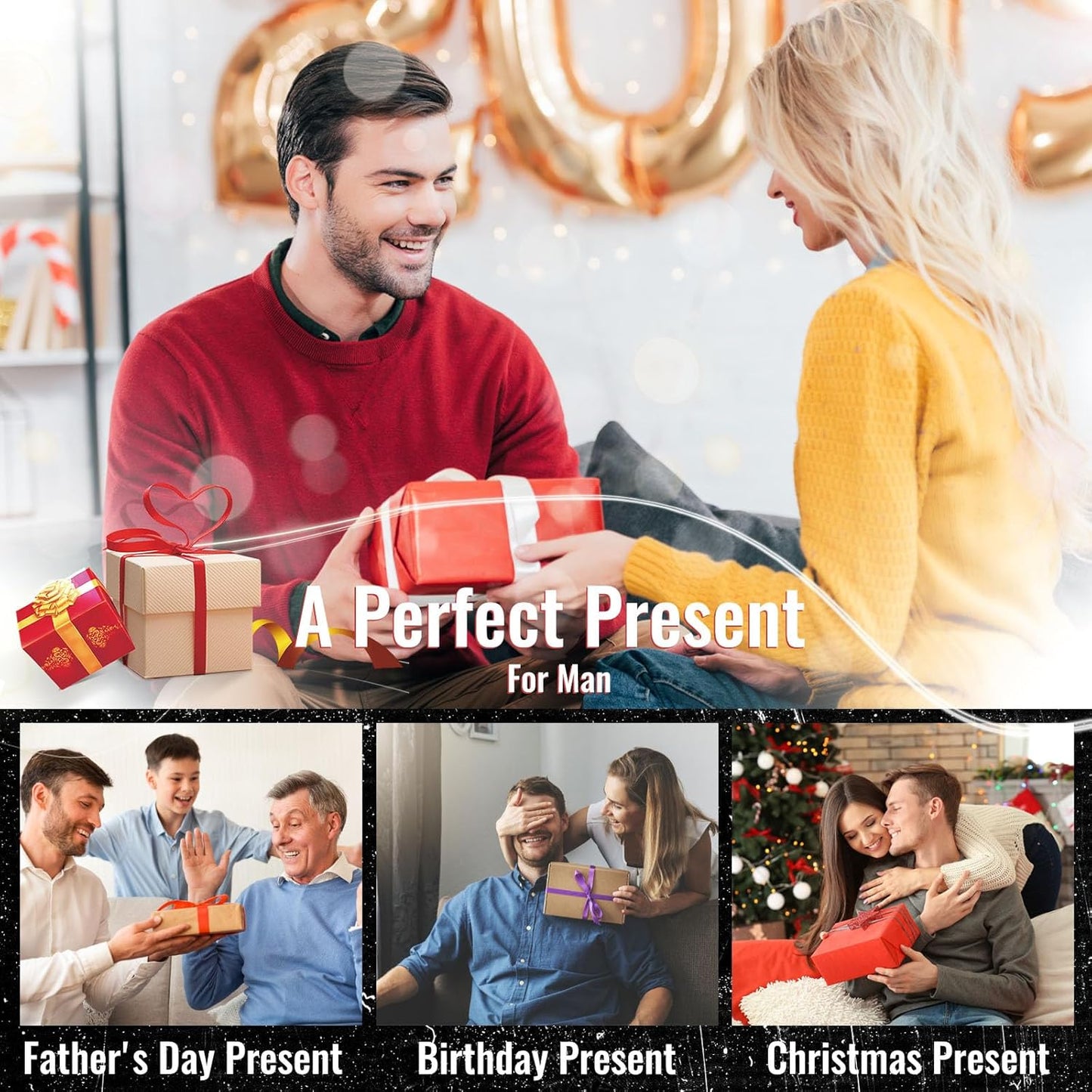 Power Tool Organizer Wall Mount, Metal 4 Layer Heavy Duty Metal Power Tool Storage Rack, Garage Drills Storage Shelves with Screwdriver Holder Plier Holder (Black, 8 Drills Holder)