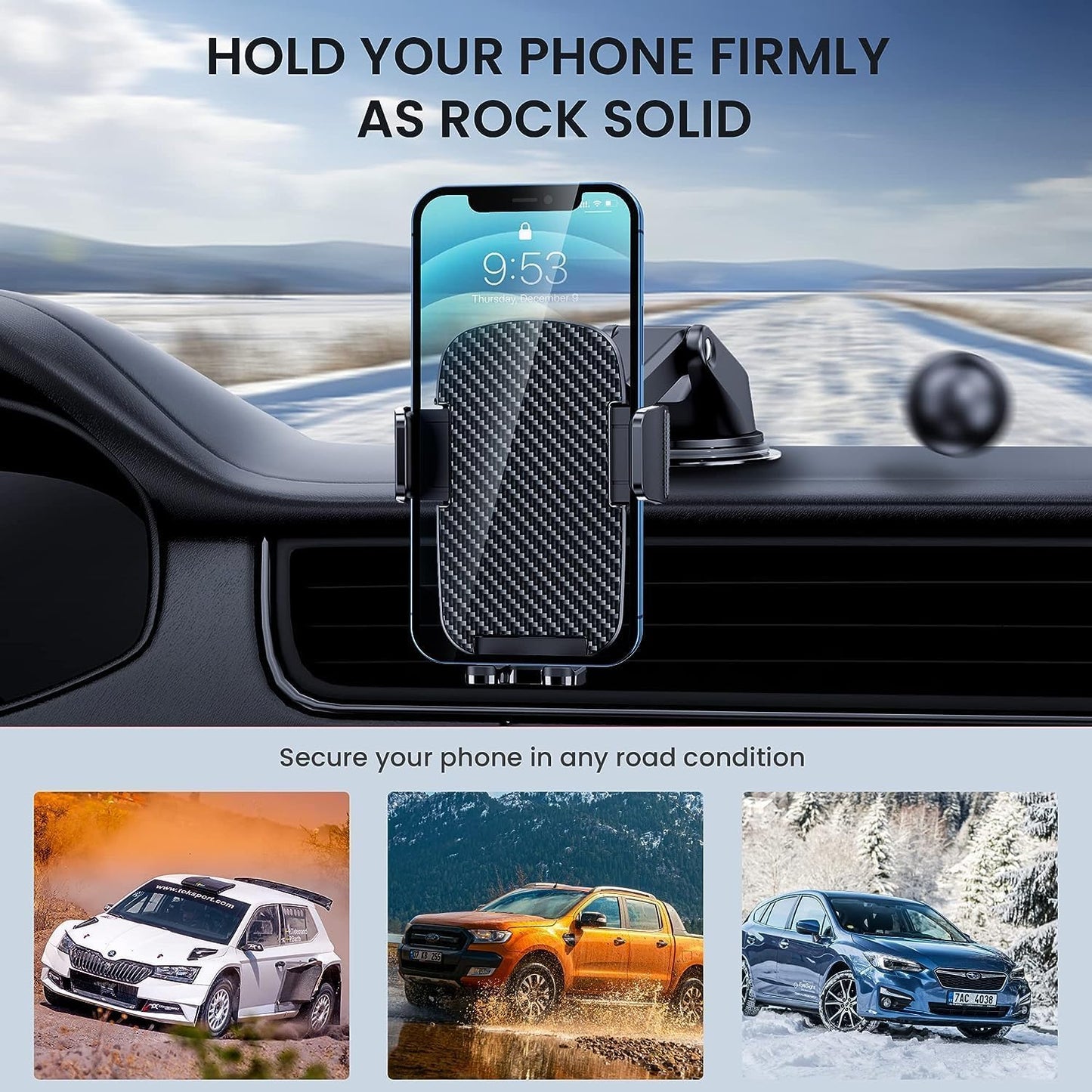 Phone Holders for Your Car Automobile Cell Phone Holder Car Mount for iPhone Universal Car Dashboard Mount Fit All Phone
