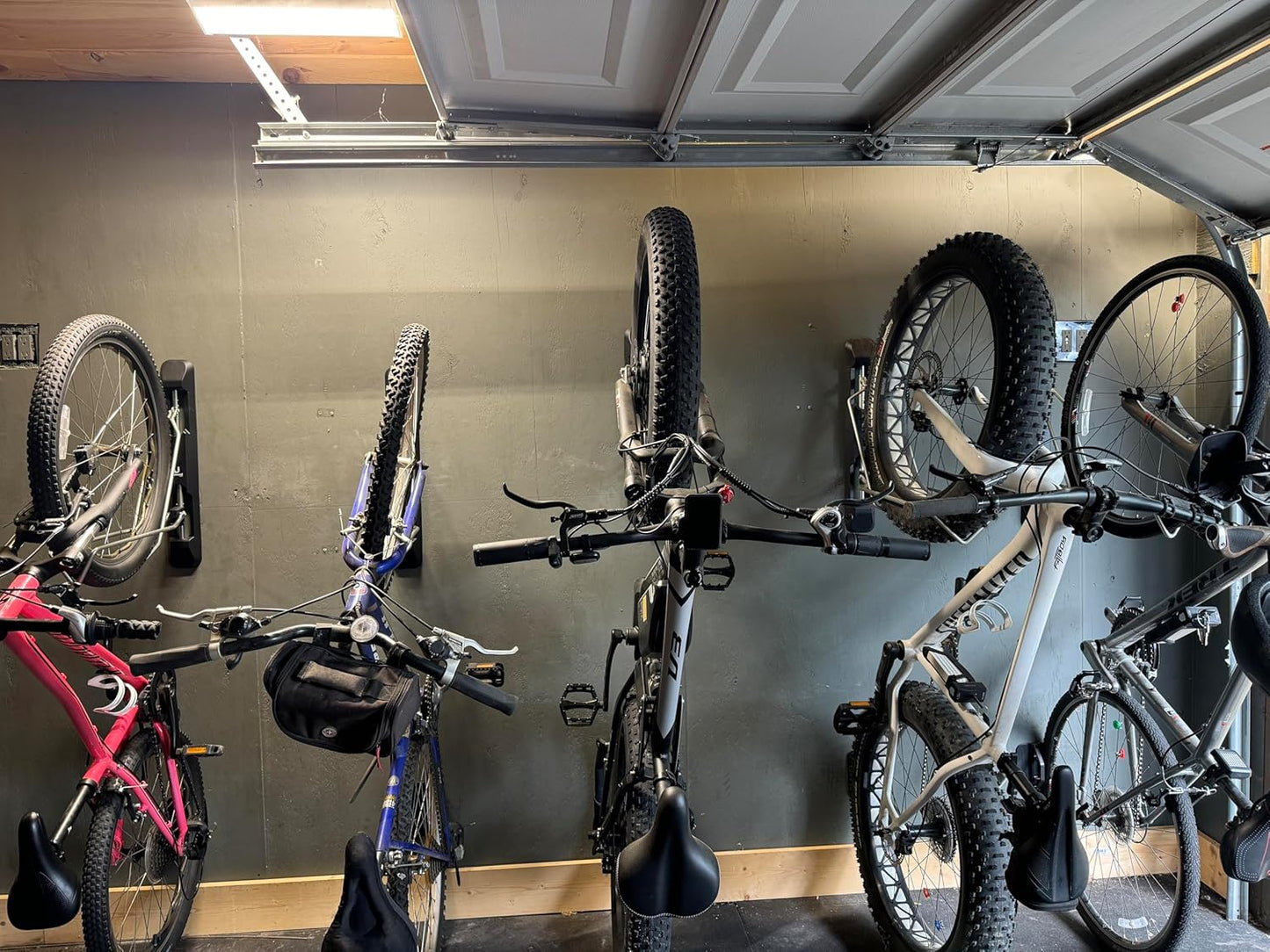 Unbound Bike Storage Rack: Swivel Wall Mount for Effortless Indoor Storage - Space-Saving Design with Swivel Arms. Ideal for Home, Garage, Bike Park (Mountain Bike Rack (TIRE 2.1''~2.8''))