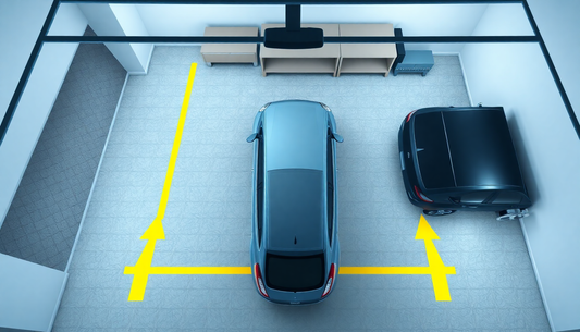 This Simple Parking Guide Prevents Most Home Garage Accidents