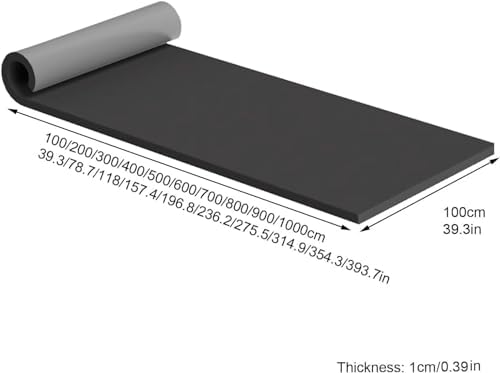 Self-Adhesive Garage Wall Protectors - Grey Rubber Foam Guards for Studio & Gym, 39.3x39.3in (100x100cm) - Wall Damage Prevention & Impact Resistance