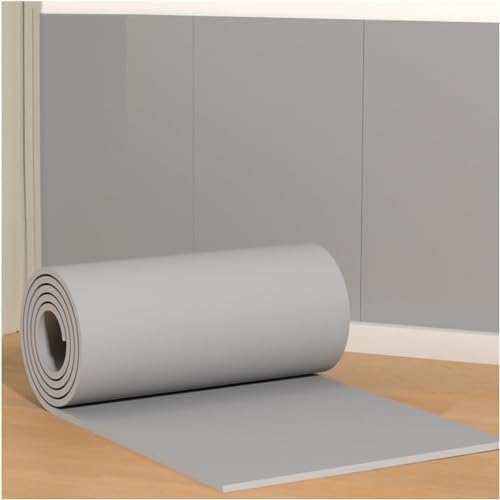 Self-Adhesive Garage Wall Protectors - Rubber Foam Corner Guards for Studios & Gyms, Grey 39.3x39.3in (100x100cm) - Effective Wall Shielding Solution