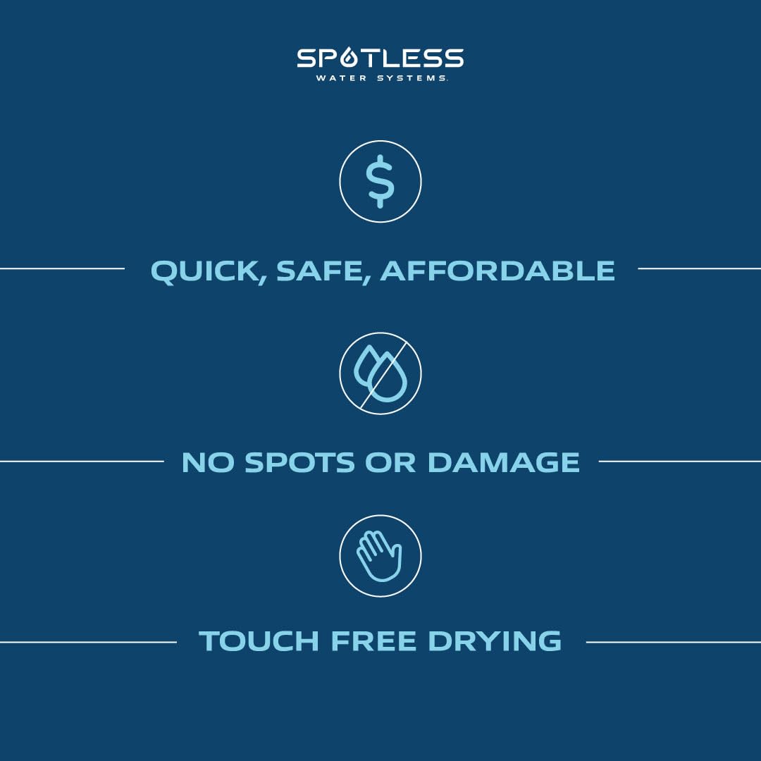 Spotless Water Systems - DIC-20B, W/Integrated Bypass | Simple Window, Solar Panel, RV & Car Wash System, Works for All Vehicles, Motorcycles, Bikes, Boats, Planes, Yachts, Towel Drying Eliminated