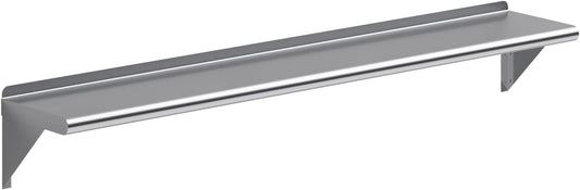 AmGood 60" Long X 10" Deep Stainless Steel Wall Shelf | NSF Certified | Appliance & Equipment Metal Shelving | Kitchen, Restaurant, Garage, Laundry, Utility Room