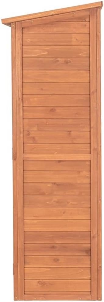 Leisure Season MCS5137 Multi Compartment Storage Cabinet - Brown - Indoor and Outdoor Shed for Garden, Patio, Shed, Backyard, Front Porch, Garage - Tool Organizer and Furniture with Shelves, Cabinets