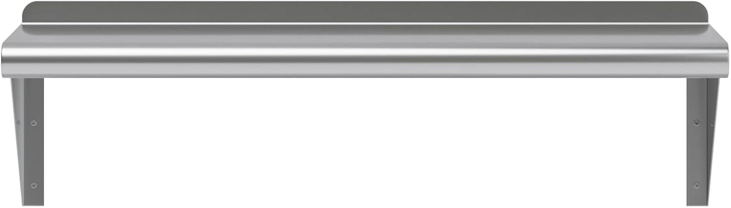 AmGood 30" Long X 10" Deep Stainless Steel Wall Shelf | NSF Certified | Appliance & Equipment Metal Shelving | Kitchen, Restaurant, Garage, Laundry, Utility Room