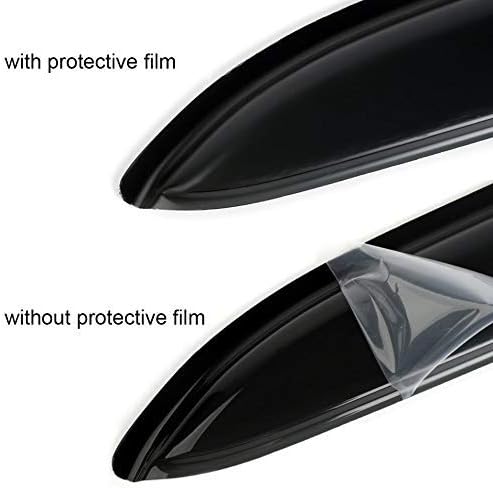 CL4P01 Side Window Wind Deflector, 4pcs Out-Channel Tape-On Nice Rain Guards Set, Window Visor fit for 2010-2016 Cadillac SRX