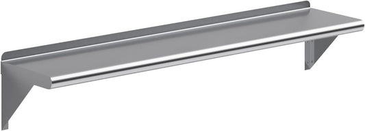 AmGood 48" Long X 10" Deep Stainless Steel Wall Shelf | NSF Certified | Appliance & Equipment Metal Shelving | Kitchen, Restaurant, Garage, Laundry, Utility Room