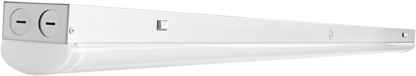 8FT LED Linear Strip Light, LED Shop Lights 60W/70W/80W Selectable,4 Color Selectable 3500K-6000K Adjustable,0-10V Dimmable Commercial Garage Office Ceiling Light Fixture, ETL DLC Listed-6 Pack