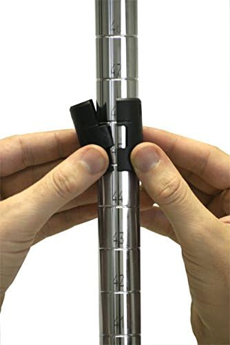 Omega 24" Deep x 72" Wide x 86" High 3 Tier Chrome Starter Shelving Unit