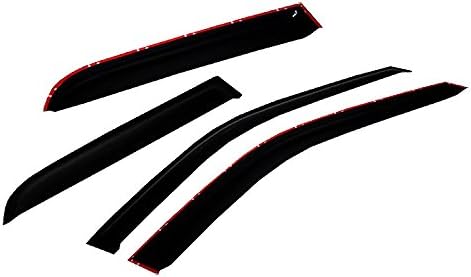 Wind Deflector Compatible with 2002-2009 Chevy Trailblazer Trailblazer SS Smoke Sun Rain Guards Window Visors Not fit EXT Models 94733