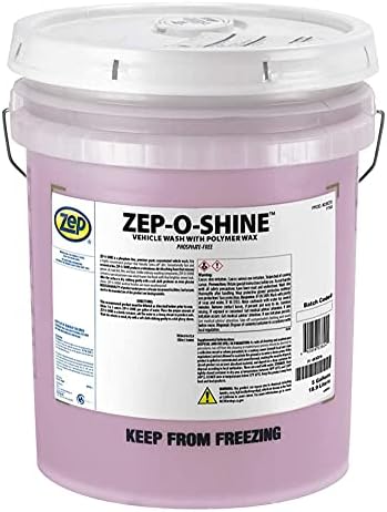 Zep-O-Shine Car Wash Concentrate - 5 Gallons (One Bucket) 38235 - Professional Car Wash Formula