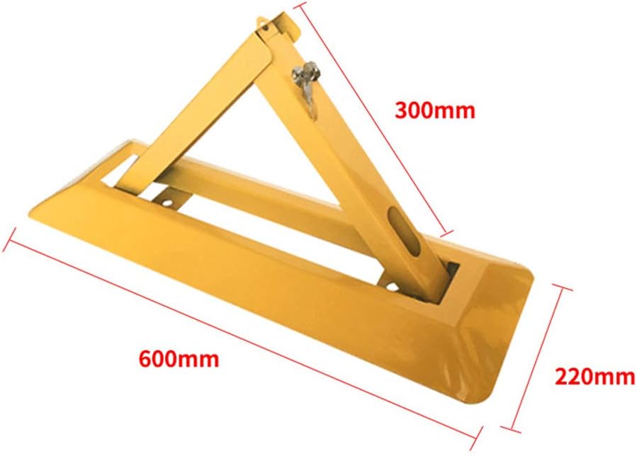 Vechkom Folding Parking Barrier Removable Parking Space Lock Manual Parking Blocker