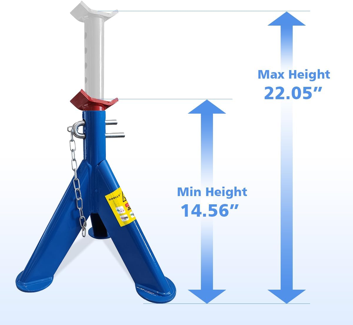 Jack Stands 6 Ton (13000 LBs) Lifting Car Stand with Security Locking Pins, Fit Use for Trucks, RV, Cars Automotive Sedans, SUV, MPV, 2 Packs