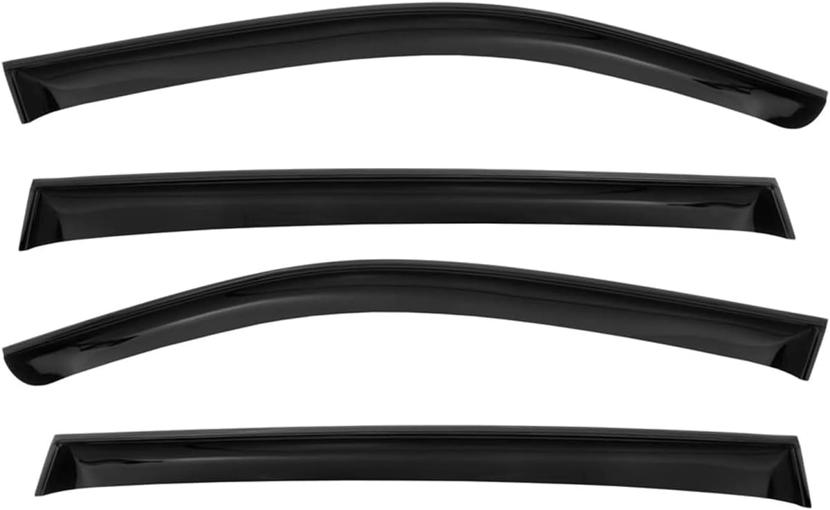 OMAC Window Visor Vent Rain Deflector for Honda Civic Hatchback 2006-2011 Smoke 4 Pcs
