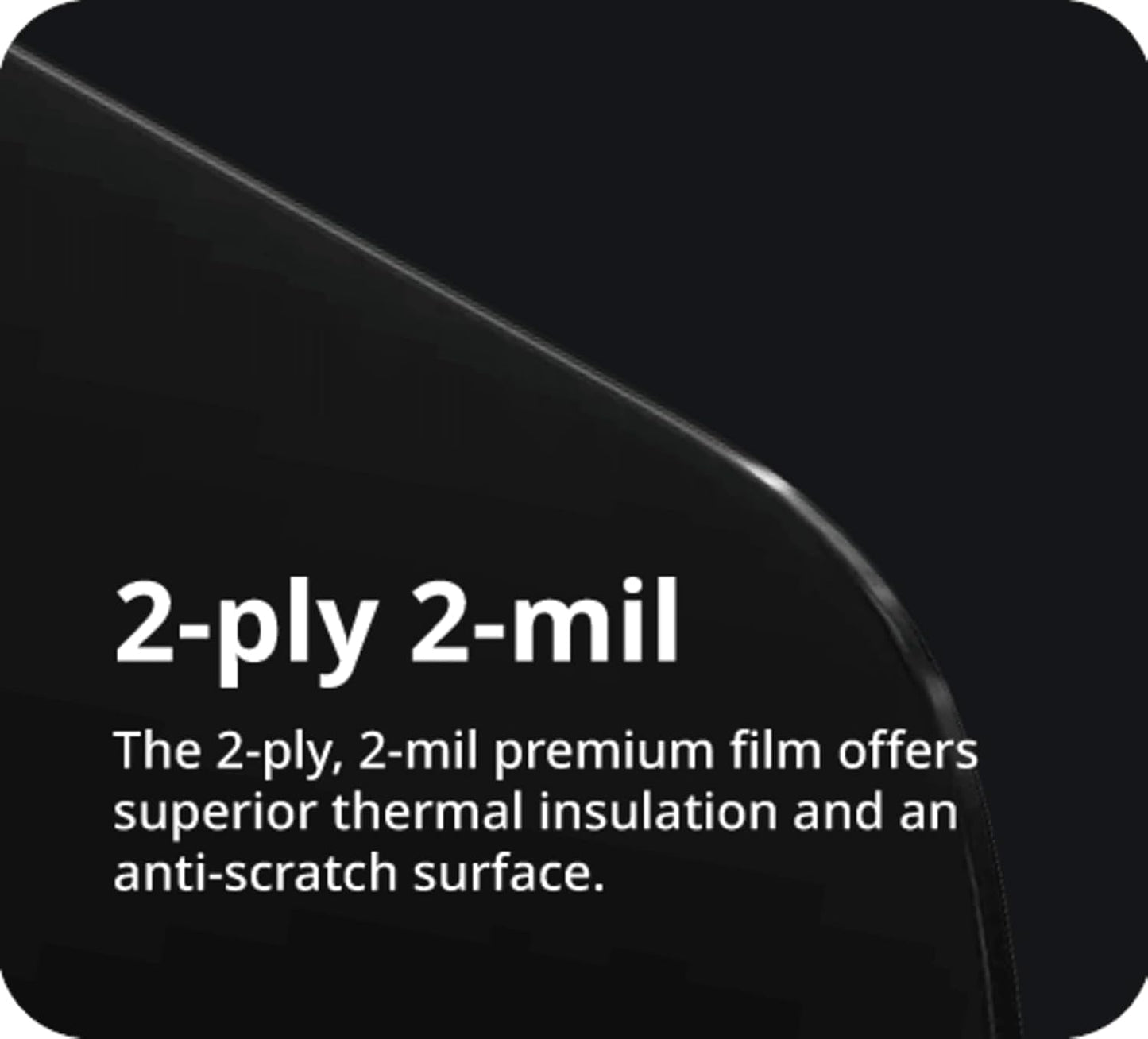 Nano Ceramic Window Tint Film for Cars and Building, Charcoal, 2 Ply Scratch Resistant, Heat Control, and UV 99%, IR 93% Rejection, 35% VLT, 60inx100ft