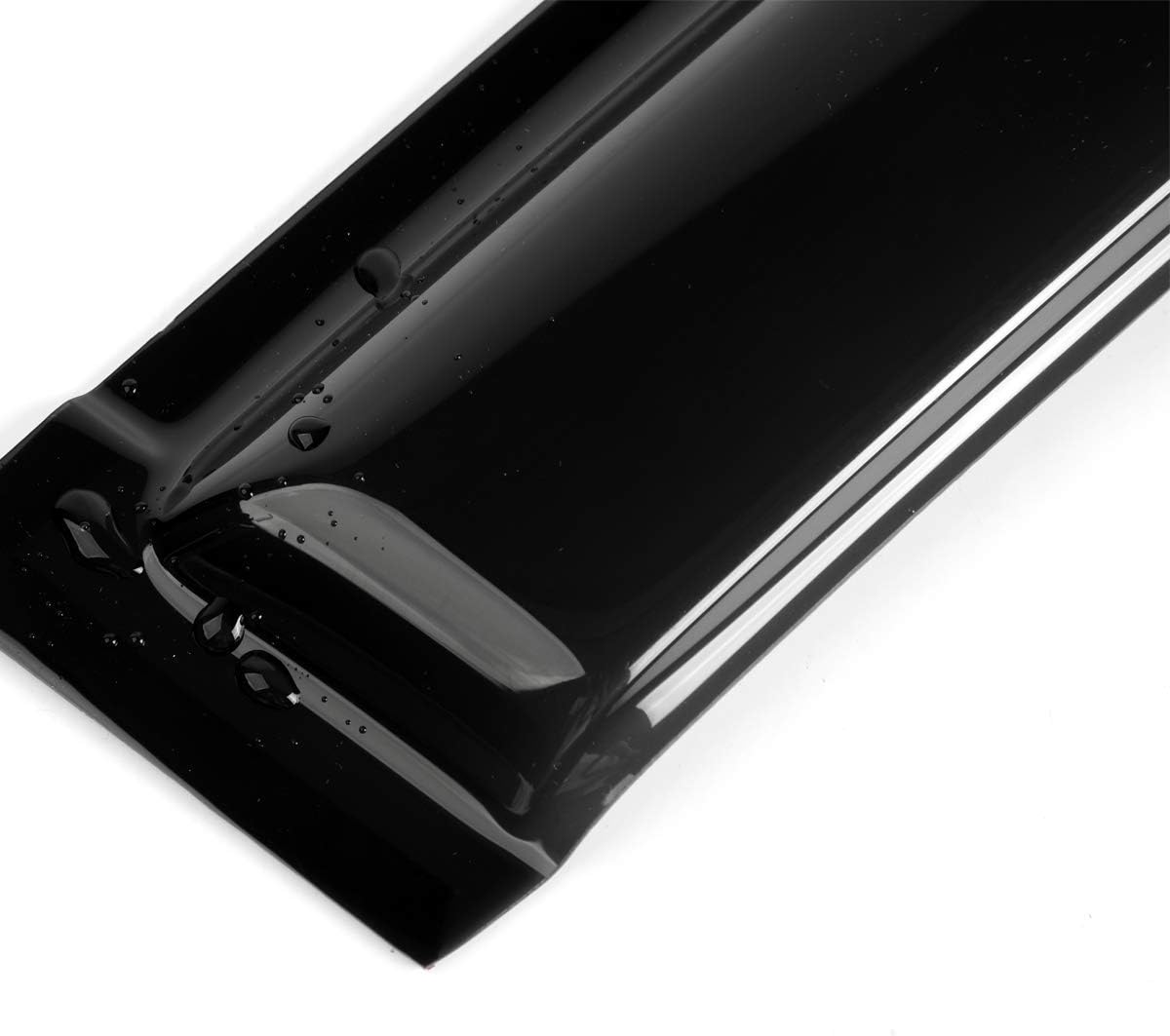 4pcs Original Shatterproof Rainproof Outside Mount Style Sun Rain Guards Durable Side Window Wind Deflectors Dark Smoke Vent Window Visors Compatible with Ford 2013-2019 Escape 94383