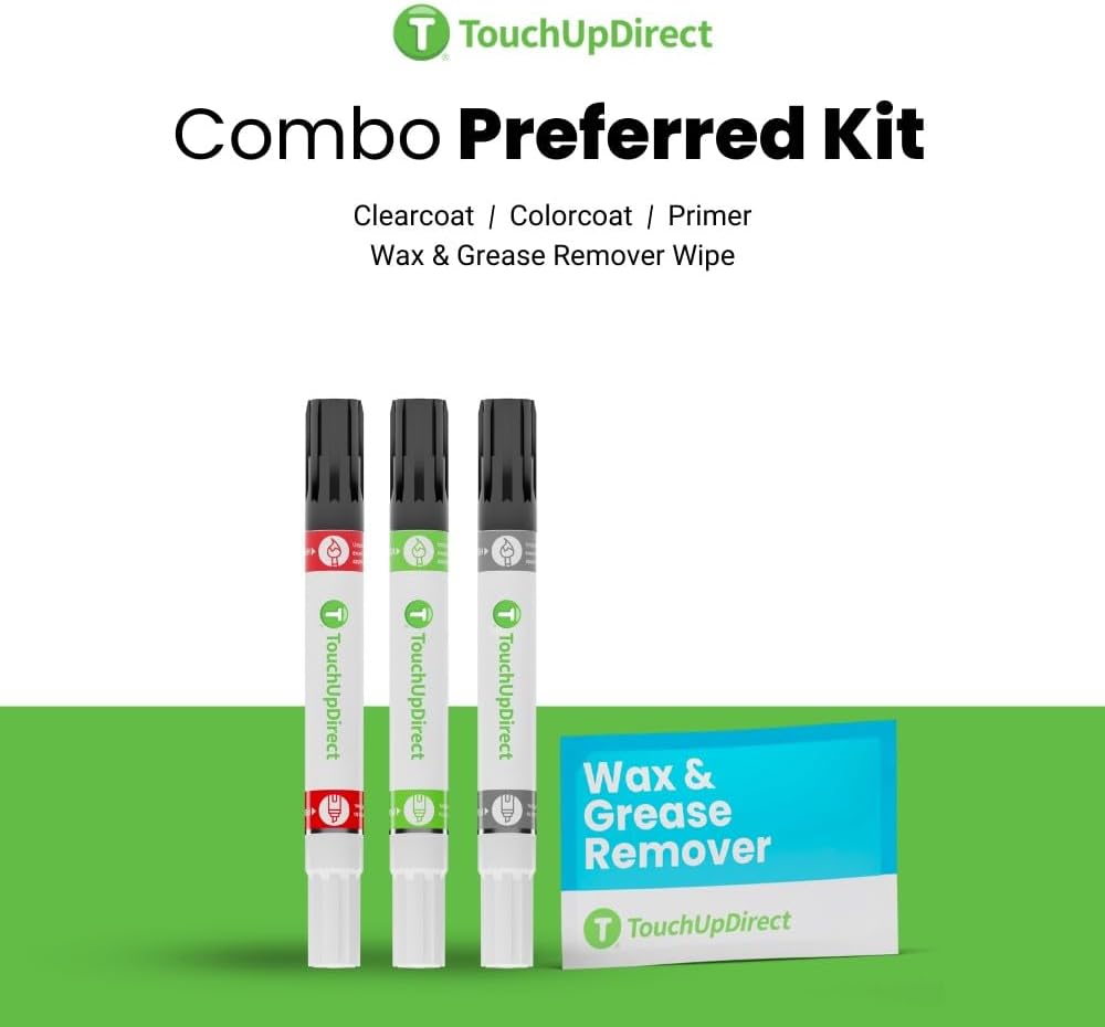 TouchUpDirect 1G3 Magnetic Gray Metallic Compatible with Toyota Exact Match Touch Up Paint Combo - Preferred Kit