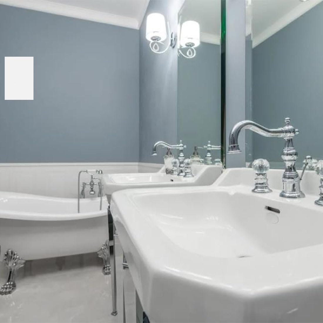 1-Gang Screwless Blank Wall Plate Cover Blank Switch Outlet Electrical Faceplate for Light Switch, Receptacle, Dimmers, USB Outlet, GFCI, Child Safe Cover Plate, White (4-Pack)