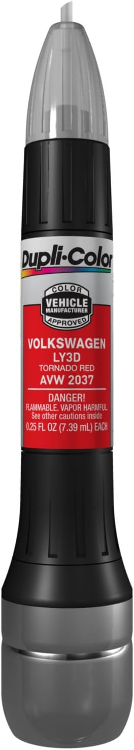 Dupli-Color AVW2037 Scratch Fix All-In-1 Exact-Match Automotive Touch-Up Paint – Volkswagen Tornado Red – 0.25 oz. Paint Pen, Tornado Red