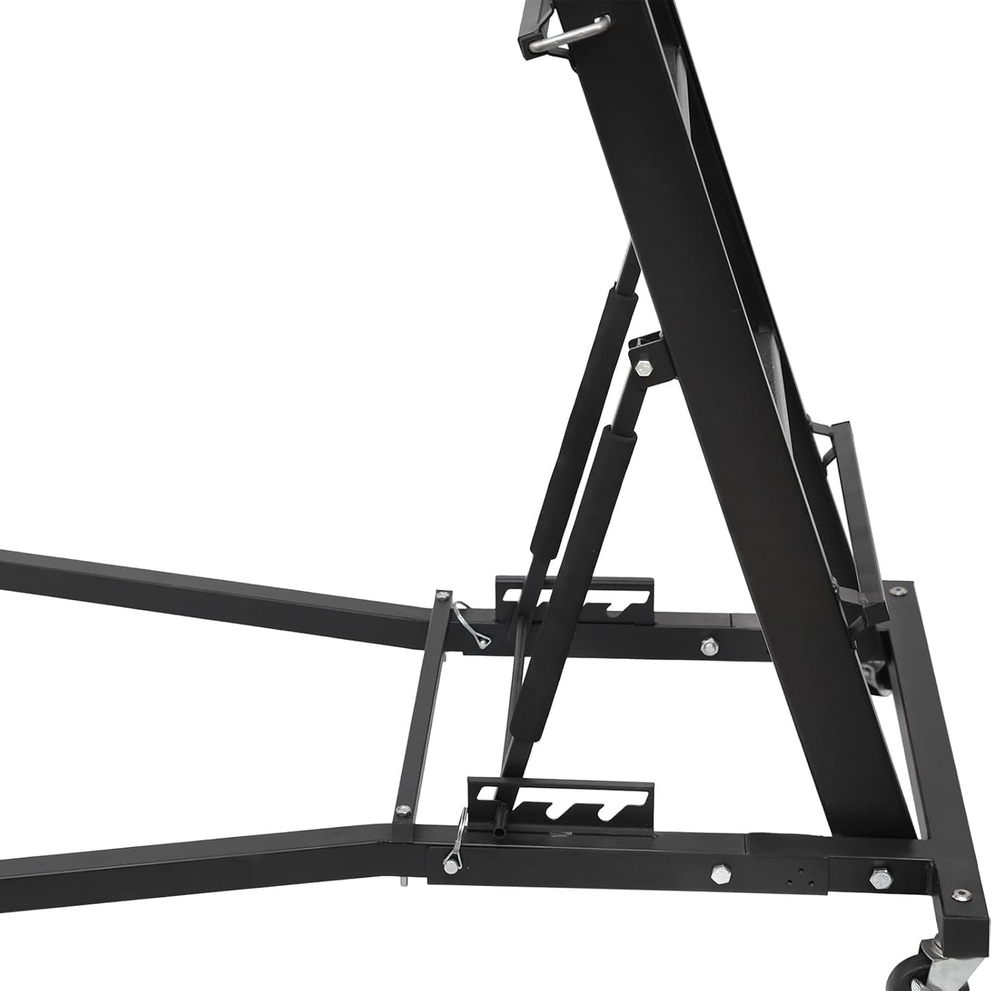 440 Lb Capacity Heavy Duty Topside Automotive Creeper, Adjustable Height 48"-66" with 4 Swivel Casters for Truck, Garage, Auto Repair & Maintenance