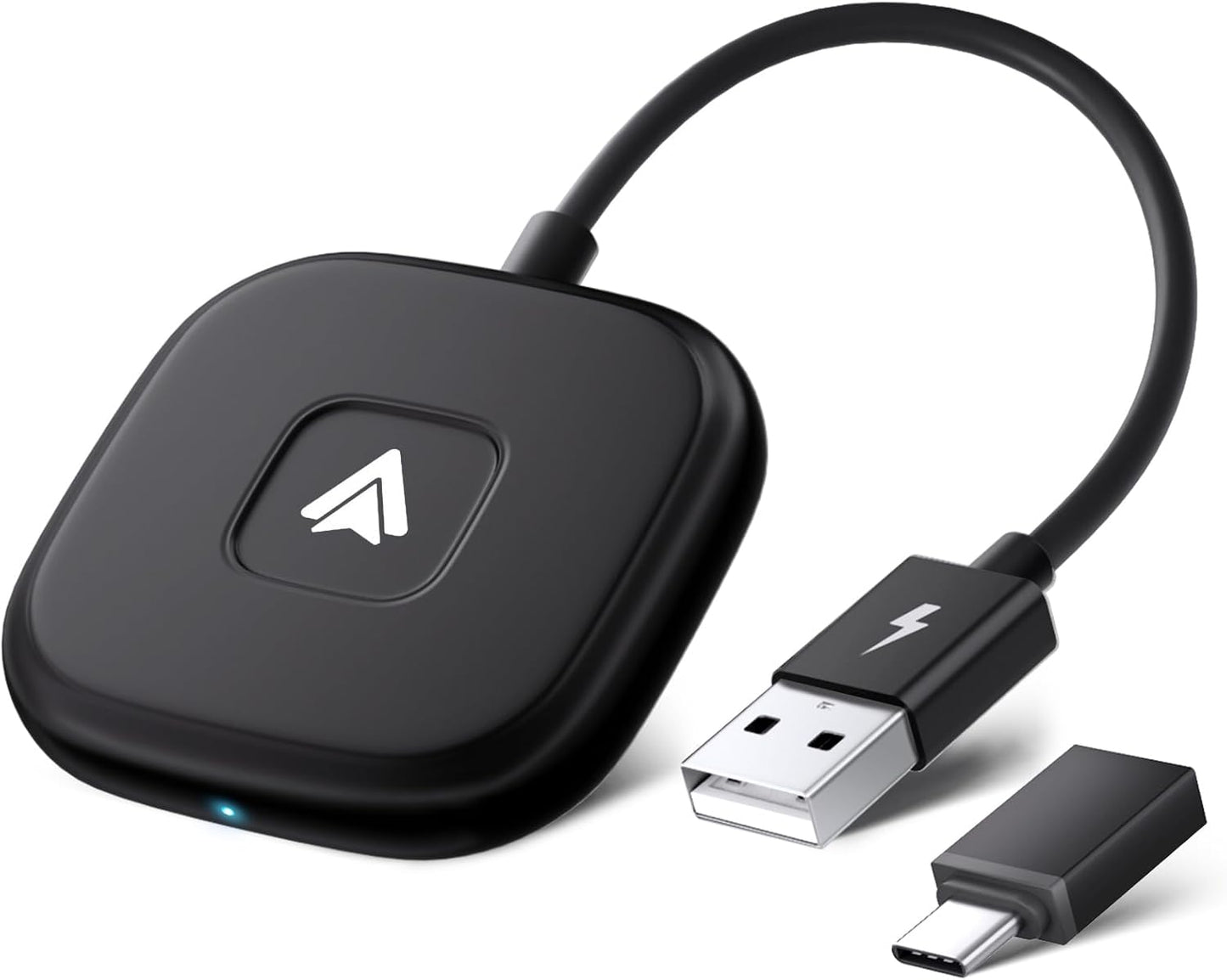 Android Auto Wireless Adapter Plug and Play Car Dongle for Factory Wired Android Auto in All Cars - Low Latency and Easy to Install