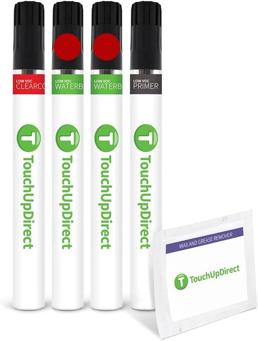 TouchUpDirect 3U5 Supersonic Red Tricoat Compatible with Toyota Exact Match Touch Up Paint Brush - Preferred Kit
